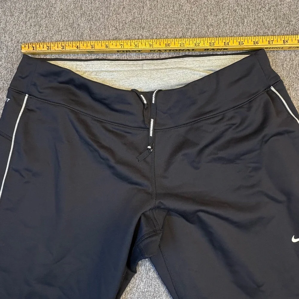 Nike Dri Fit Womens's Element Running Pants Large Athletic Track Gym 481334-010